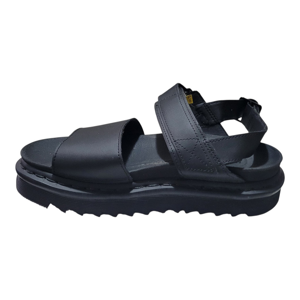 Dr. Martens Voss II Black Leather Women Sandals Size EU 39 / US 9